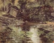 Carlos de Haes A Stream at Pont-Aven oil